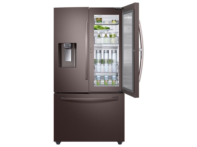 28 cu. ft. 3-Door French Door Food Showcase Refrigerator in Tuscan Stainless Steel
