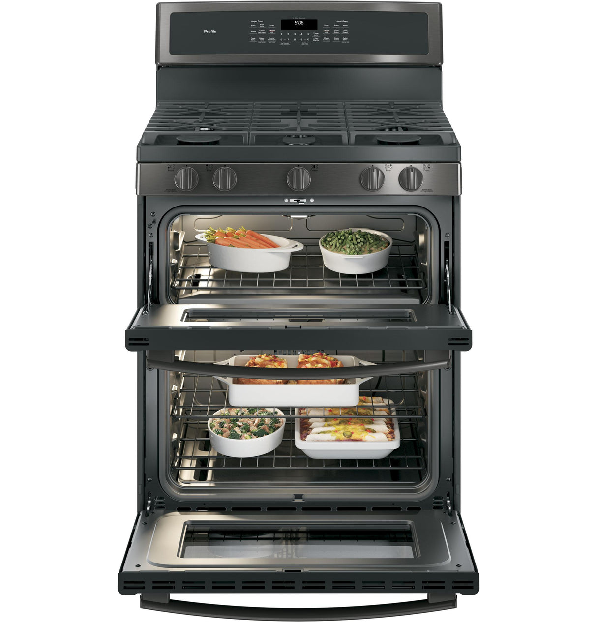 GE Profile™ 30" Free-Standing Gas Double Oven Convection Range