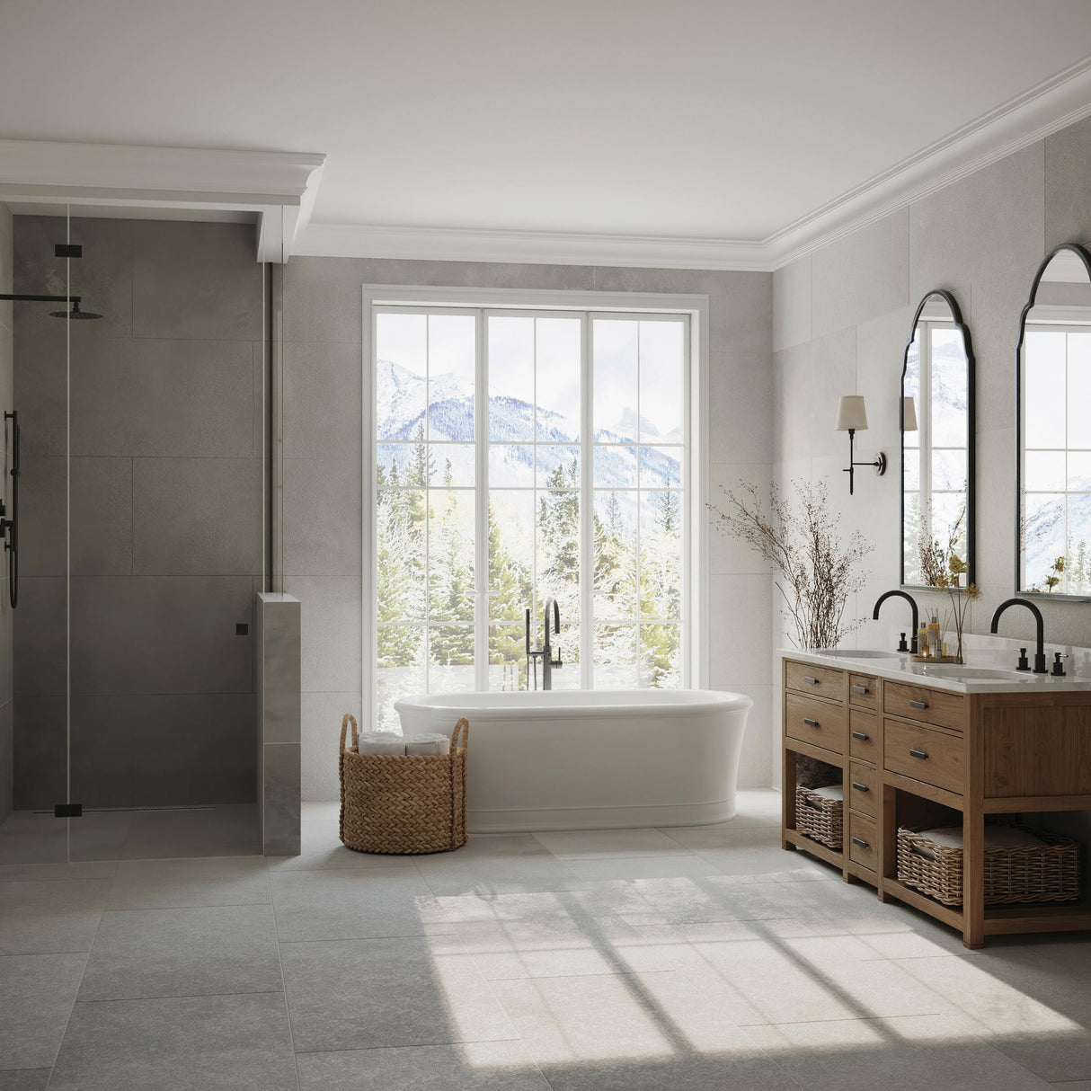 ZLINE Autograph Edition Emerald Bay Thermostatic Shower System with Body Jets in Matte Black (EMBY-SHS-T3-MB)