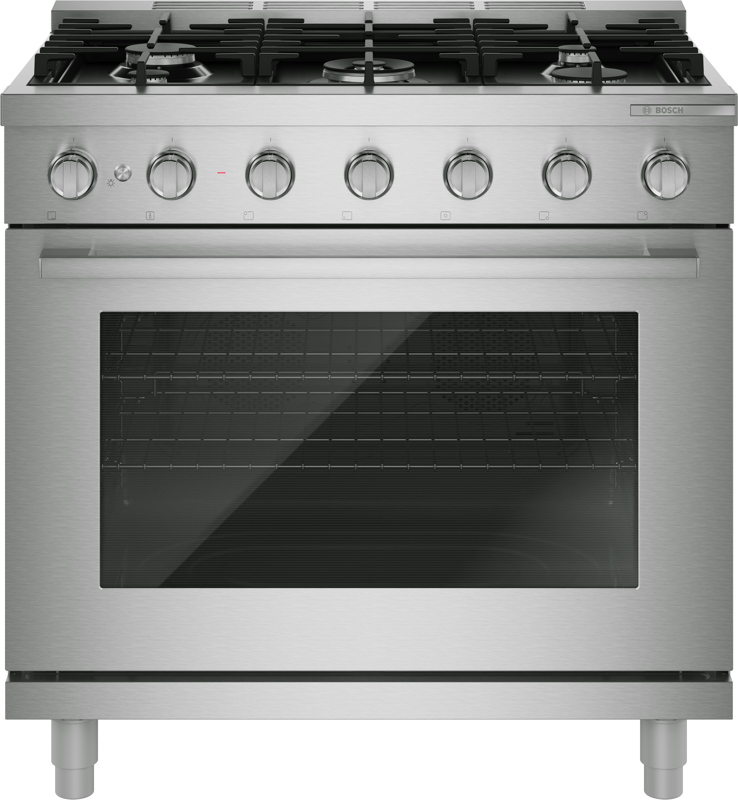 500 Series, Dual fuel freestanding range, 36'', Stainless steel