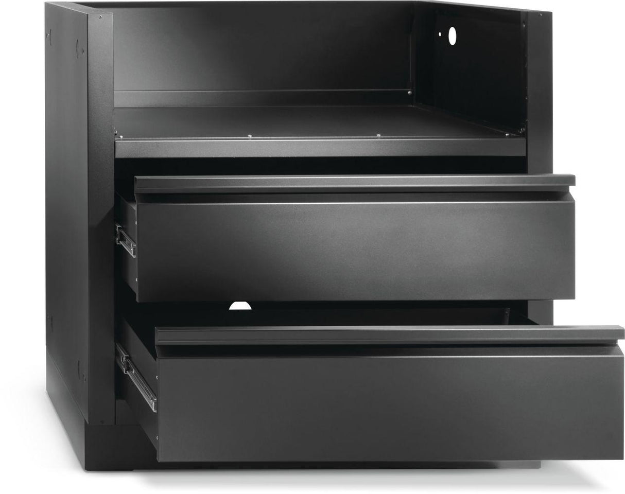 OASIS Under Grill Cabinet for Built-in BIG32, BI32, BIG32FT, Matte/Matt Black