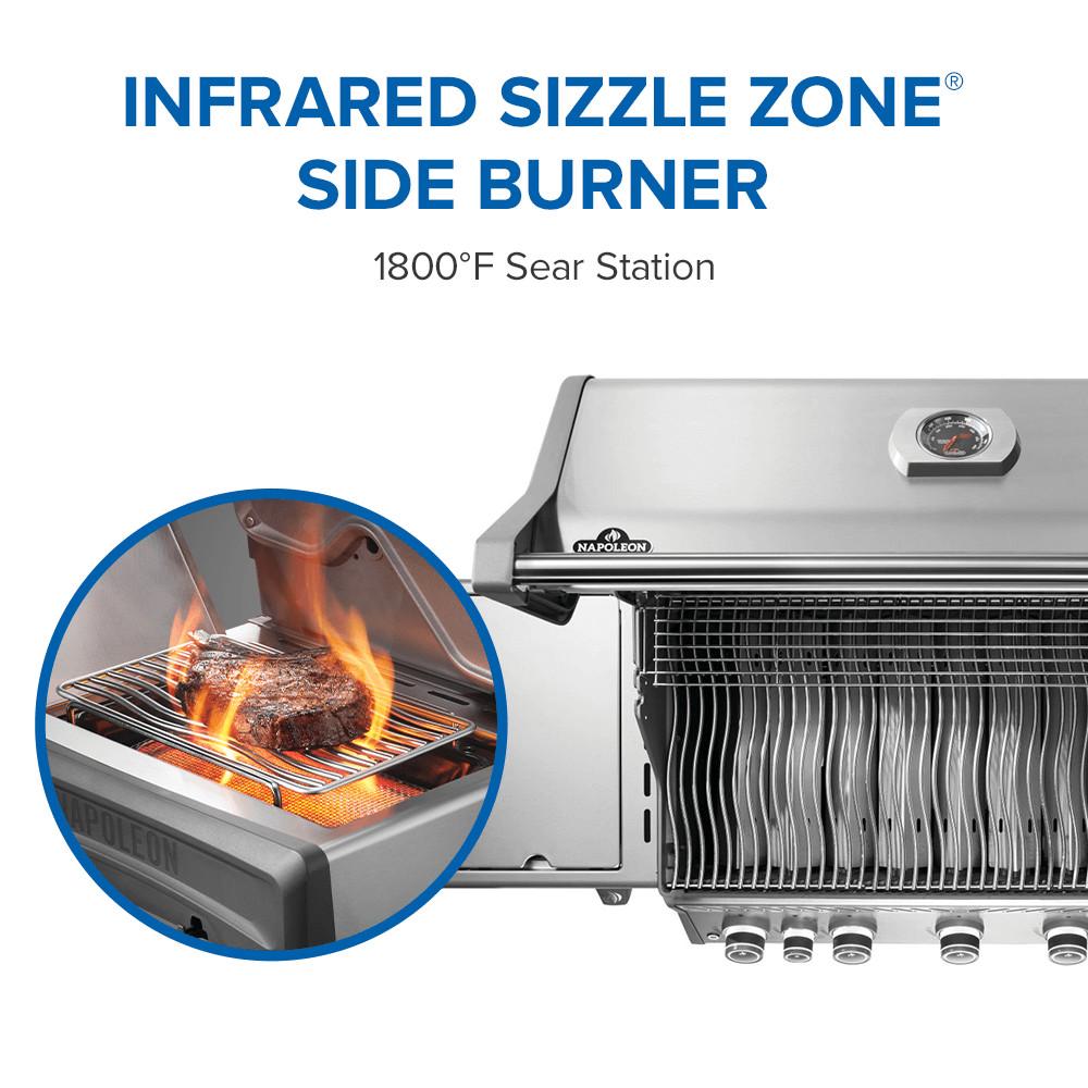 Rogue PRO 625 SIB with Infrared Side Burner , Natural Gas, Stainless Steel