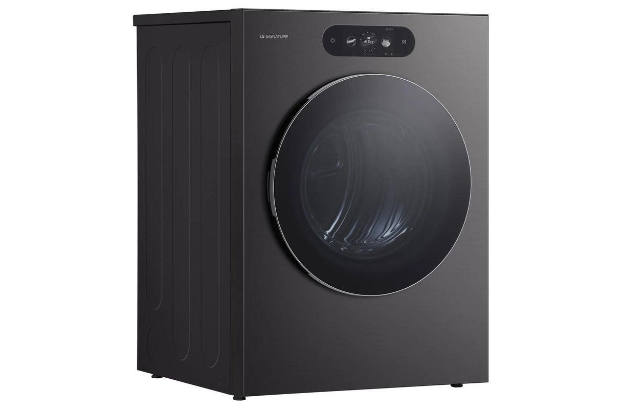 LG SIGNATURE 9.0 cu. ft. Mega Capacity Smart Front Load Electric Dryer with Built-In Intelligence, TurboSteam® and Touch LCD Control