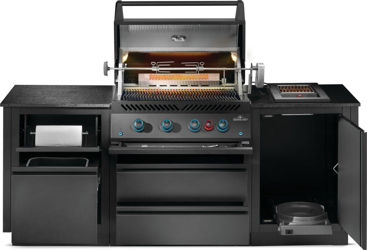 OASIS 300 Outdoor Kitchen, Built-in 700 Series 32 With Soft Close , Propane, Matte/Matt Black