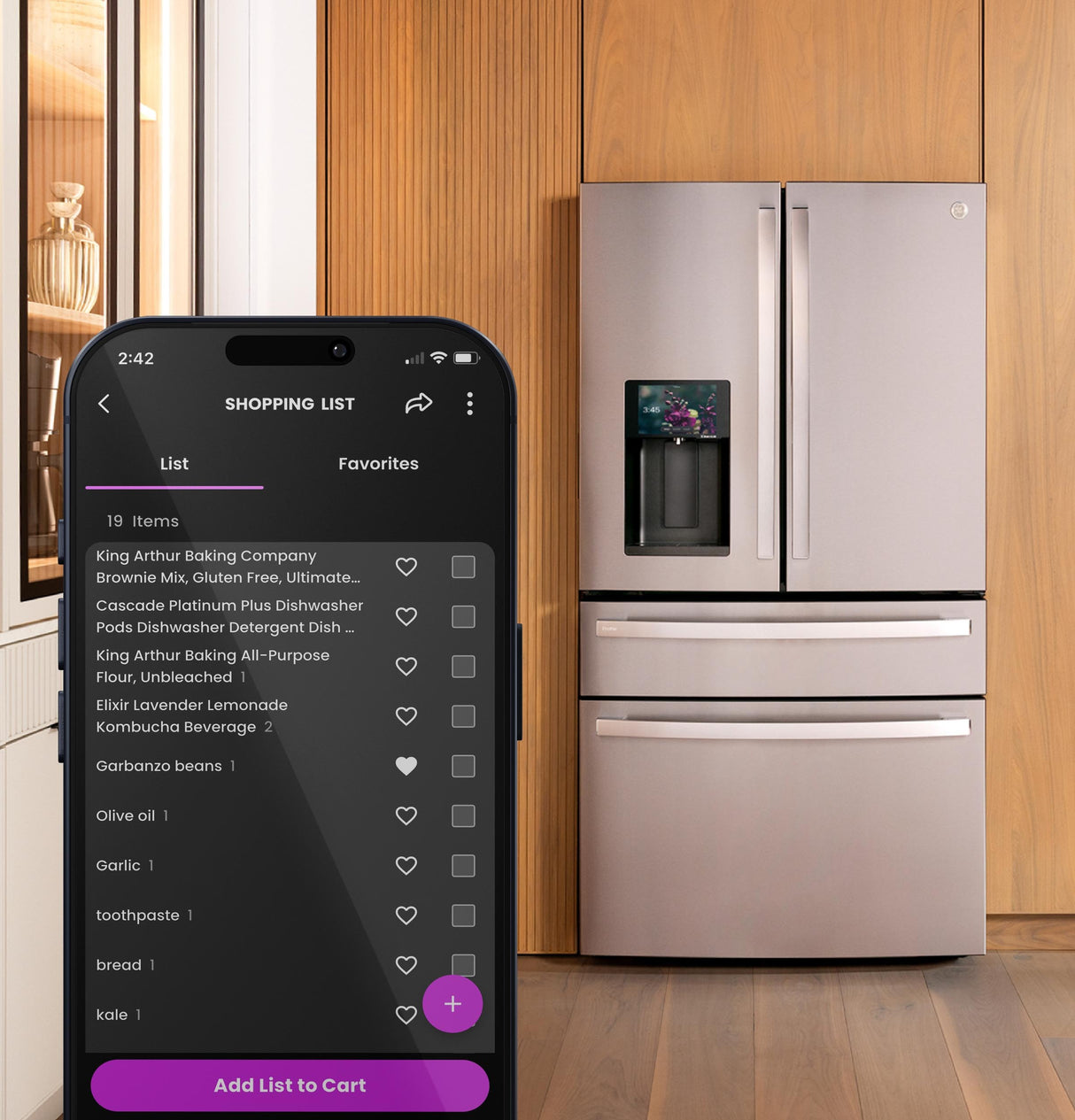 GE Profile™ ENERGY STAR® 22.4 Cu. Ft. Smart Counter-Depth 4-Door French-Door Refrigerator with Kitchen Assistant™