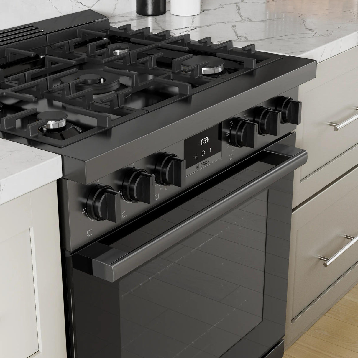 800 Series Dual Fuel Freestanding Range 30" Black Stainless Steel