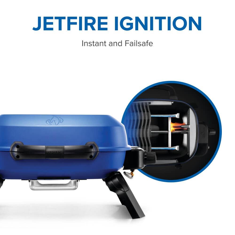 TravelQ 240 Portable Gas Grill , Propane, Blue