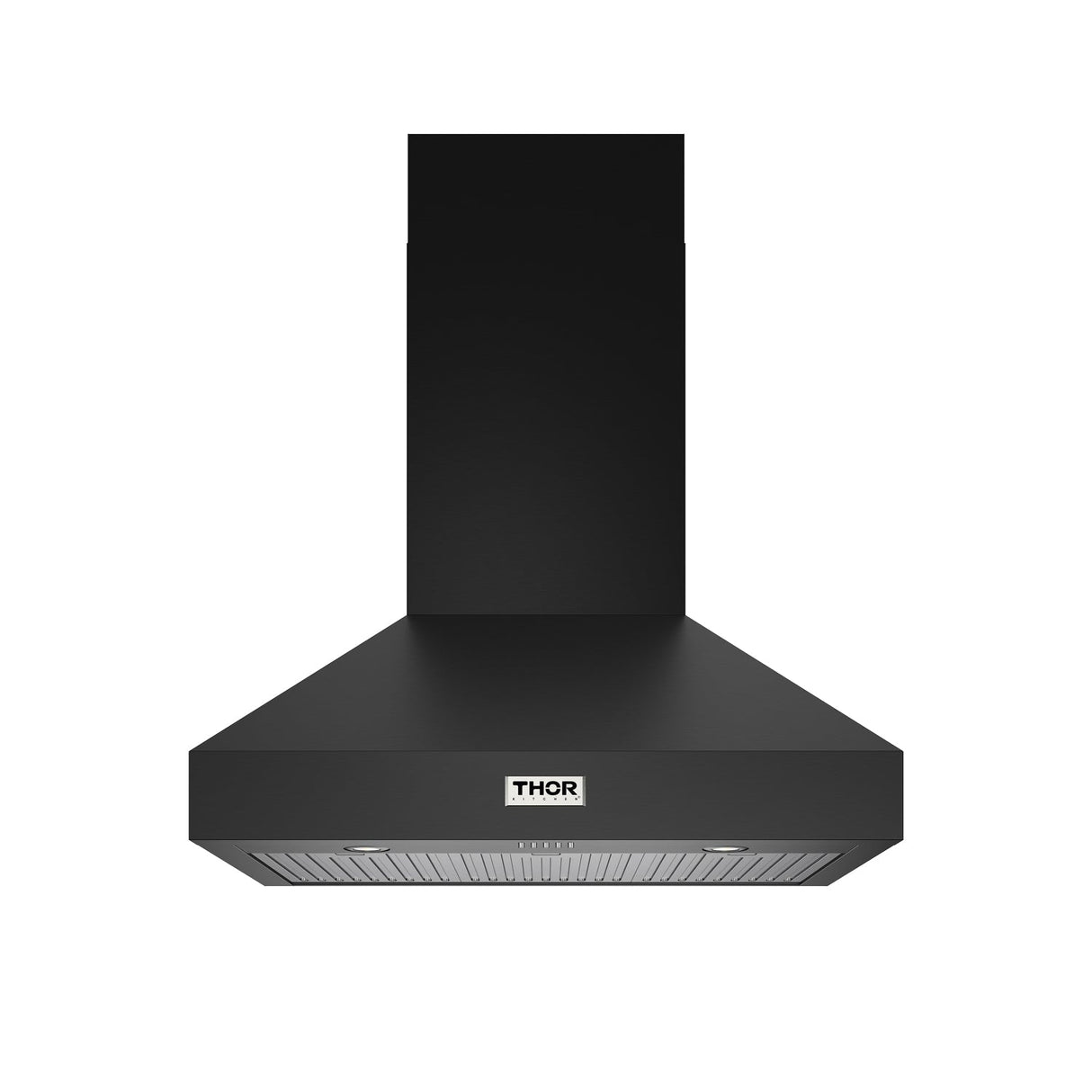 36" Professional Wall Mount Pyramid Range Hood In Black