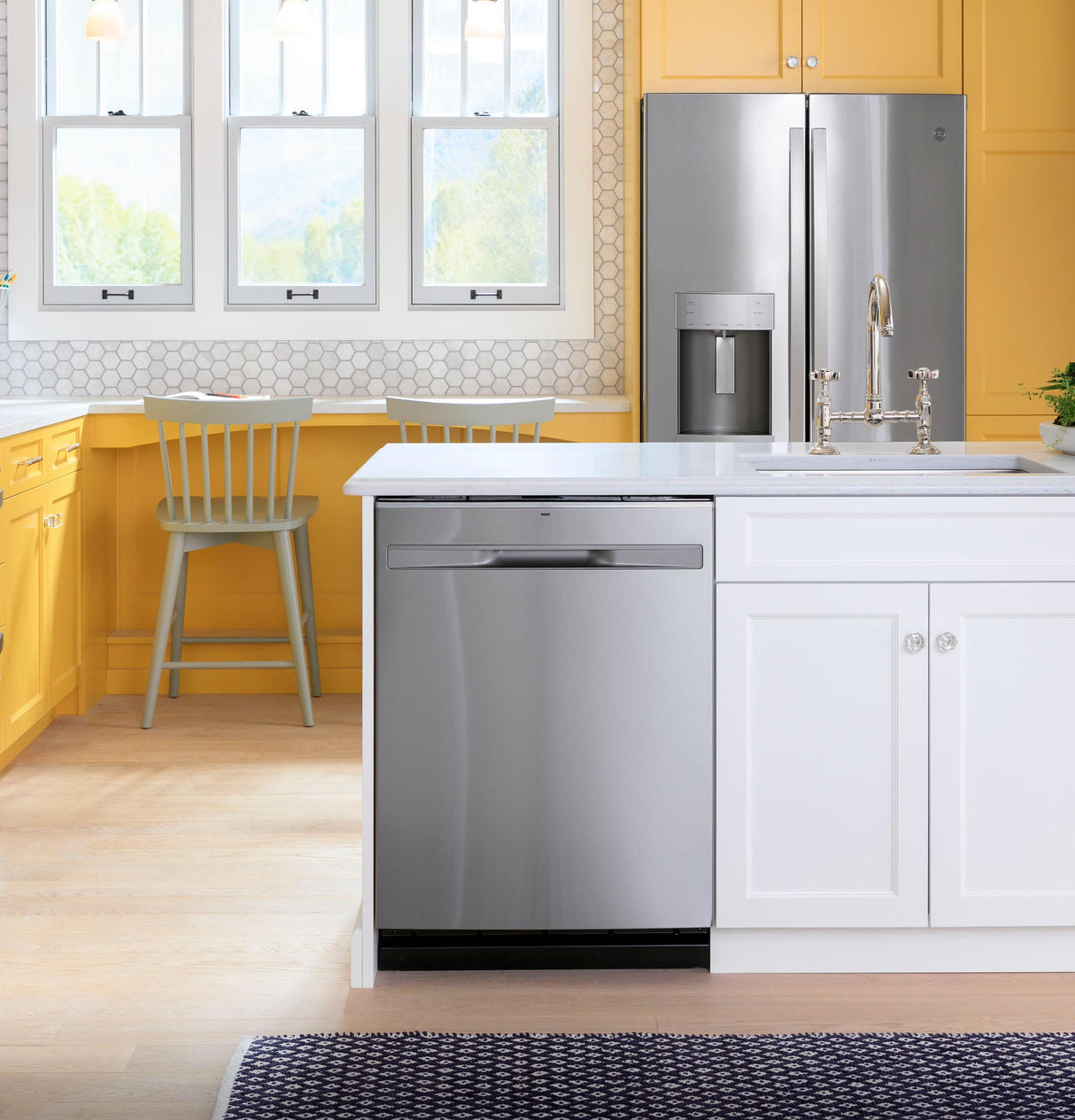GE® ENERGY STAR® Fingerprint Resistant Top Control with Stainless Steel Interior Dishwasher with Sanitize Cycle & Dry Boost with Fan Assist