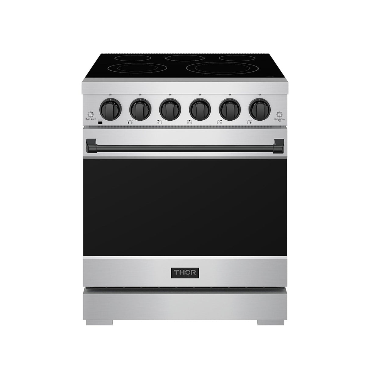 30 Inch Professional Electric Range With Precision Knob Control In Stainless Steel and Black Gordon Ramsay Series