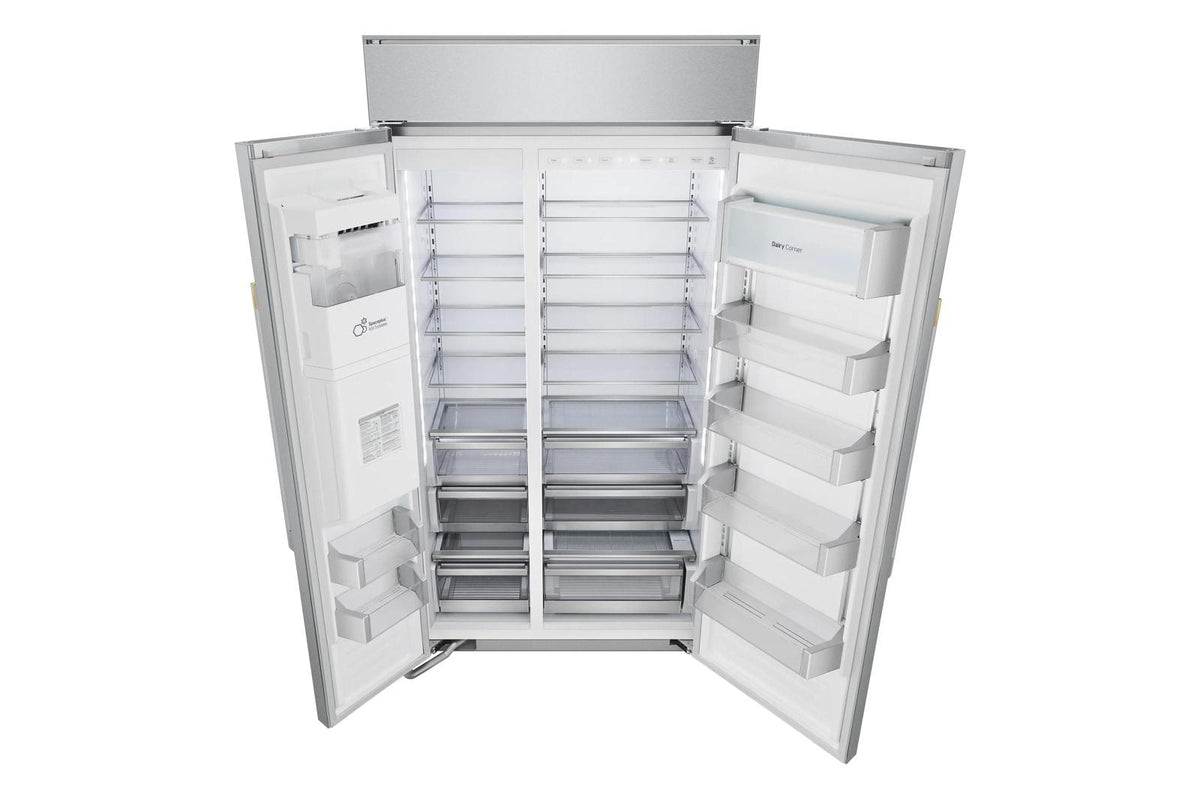LG SIGNATURE 26 cu. ft. Smart Side-by-Side Built-In Refrigerator with Ice & Water Dispenser