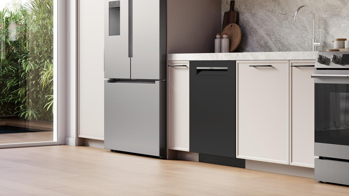 300 Series, built-under dishwasher, 24'', Black