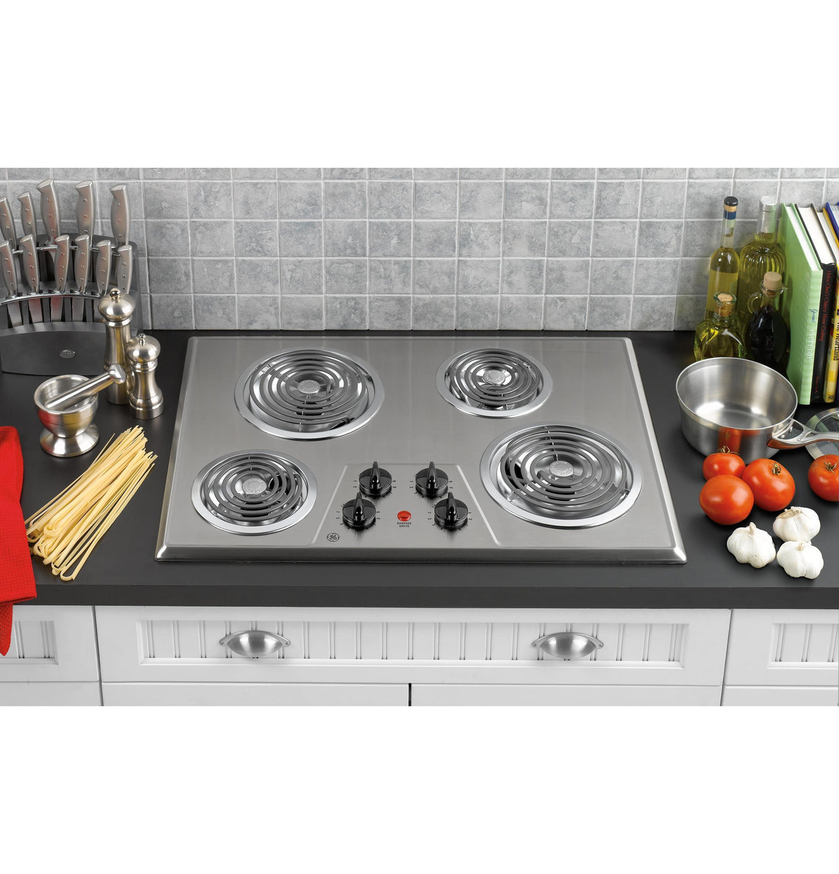 GE® 30" Built-In Electric Cooktop