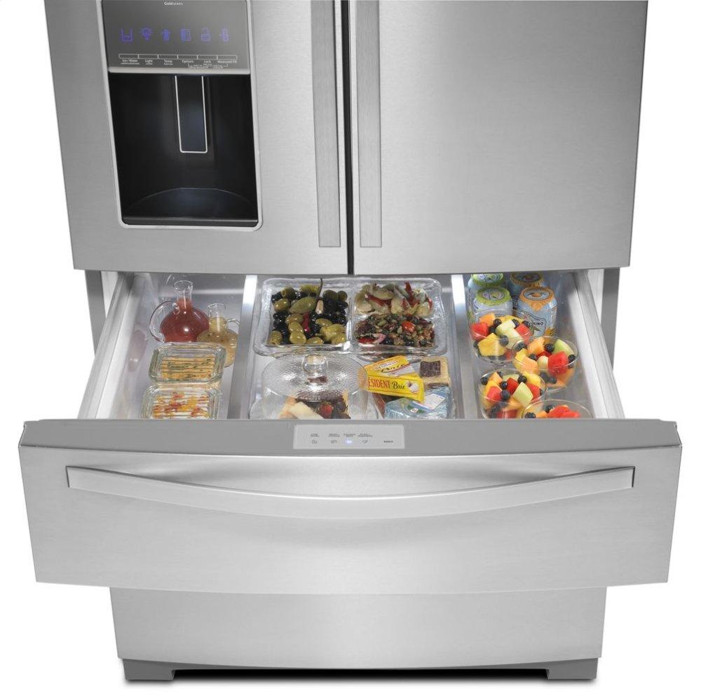 36-inch Wide 4-Door Refrigerator with More Flexible Storage