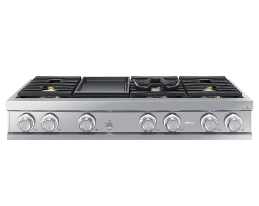 48" Rangetop, Silver Stainless Steel, Liquid Propane