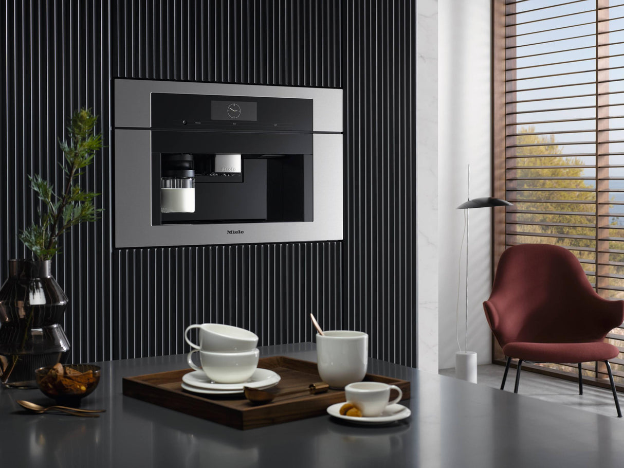 CVA 7775 Clean Touch Steel - Built-in coffee machine with DirectWater Perfectly combinable design with CoffeeSelect + AutoDescale for highest demands.