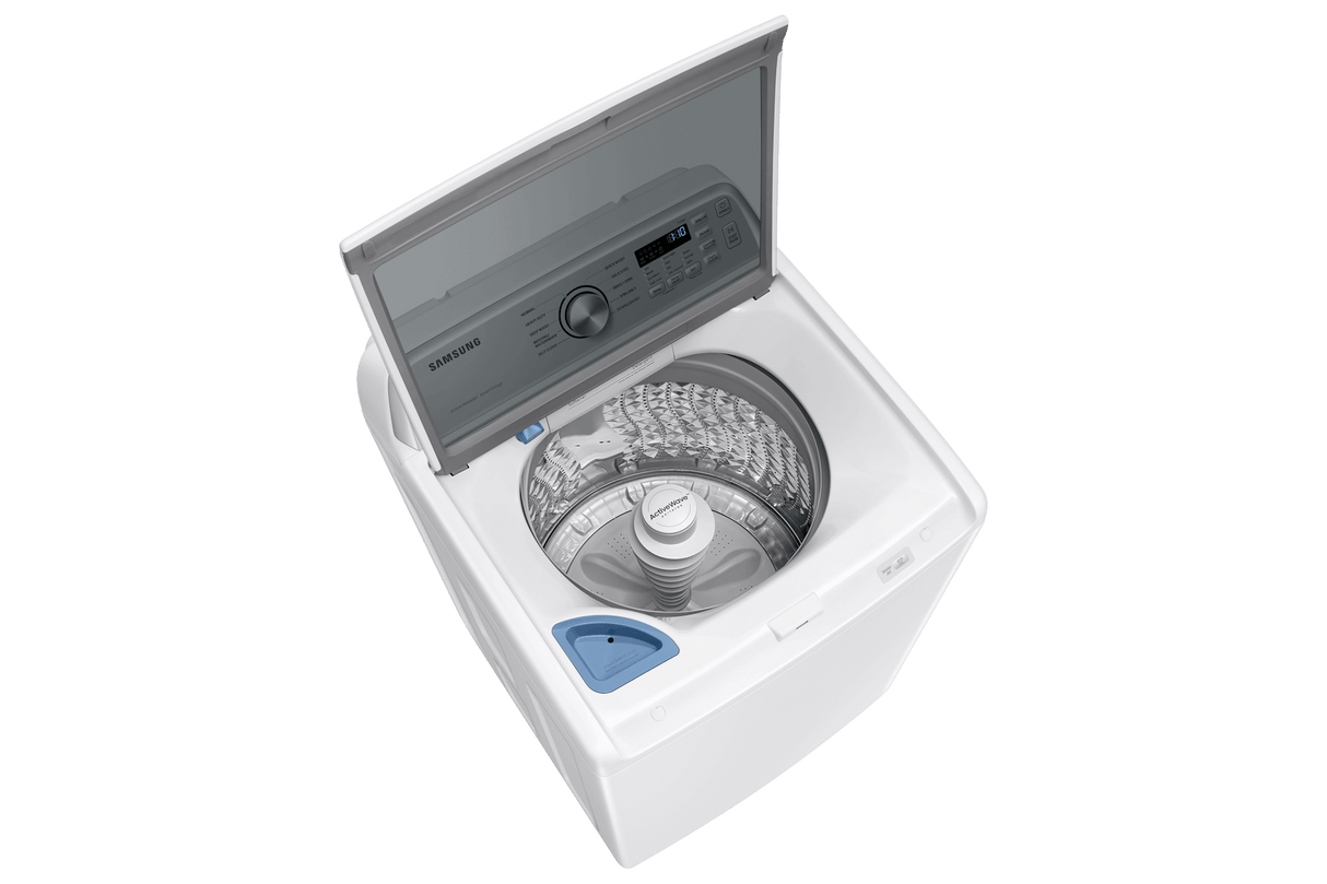4.6 cu. ft. Large Capacity Smart Top Load Washer with ActiveWave™ Agitator and Active WaterJet in White