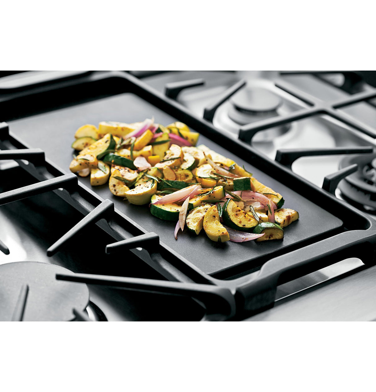 GE Cafe™ Series 30" Slide-In Front Control Gas Double Oven with Convection Range