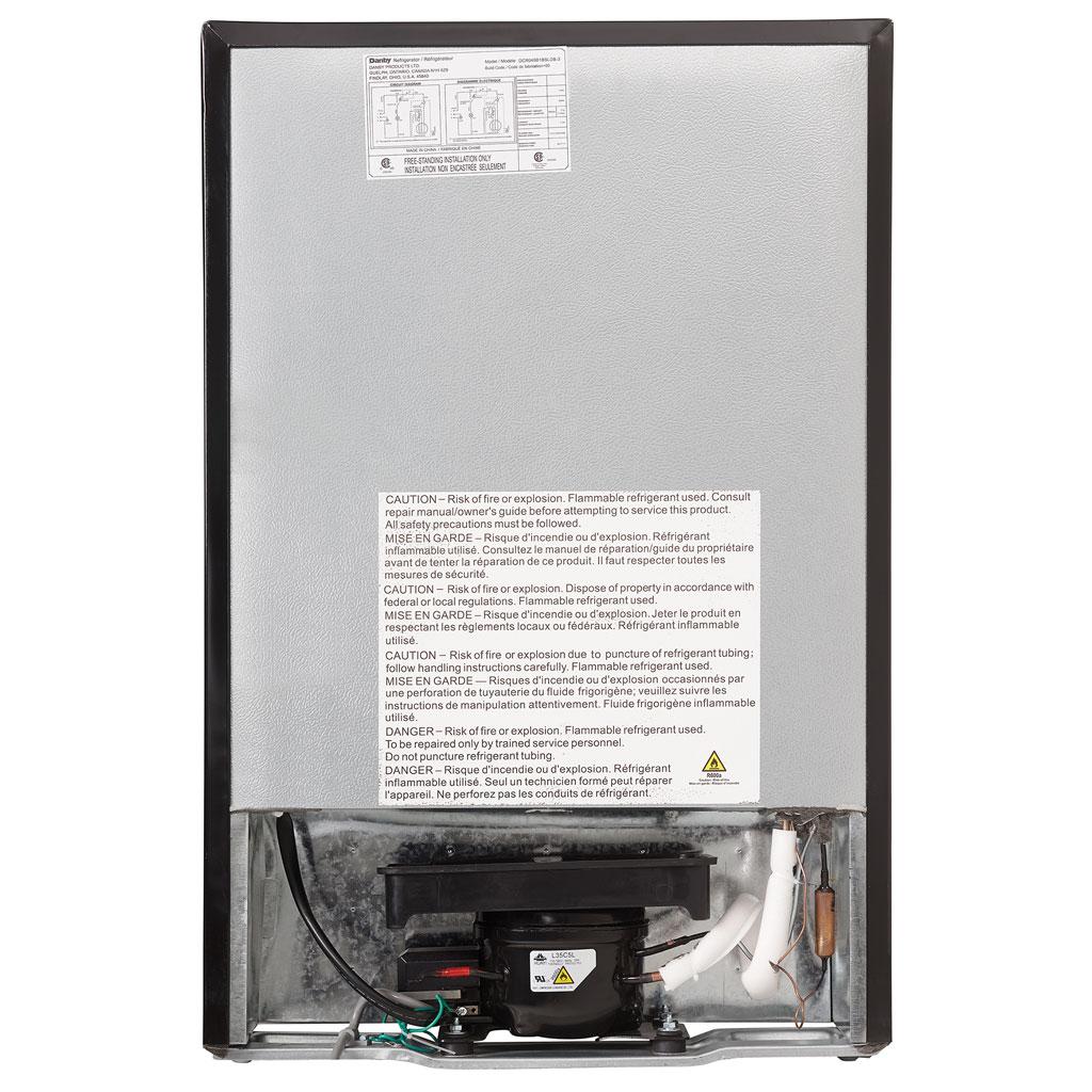 Danby 4.5 cu. ft. Compact Fridge with True Freezer in Stainless Steel Look