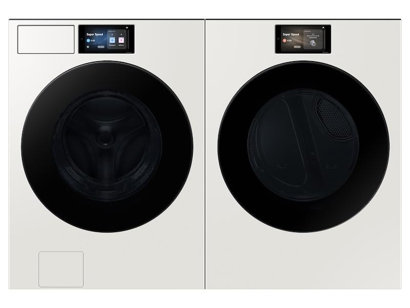 7.6 cu. ft. Bespoke AI Ultra Capacity Front Load Gas Dryer with AI Home and AI OptiDry+ in Ivory