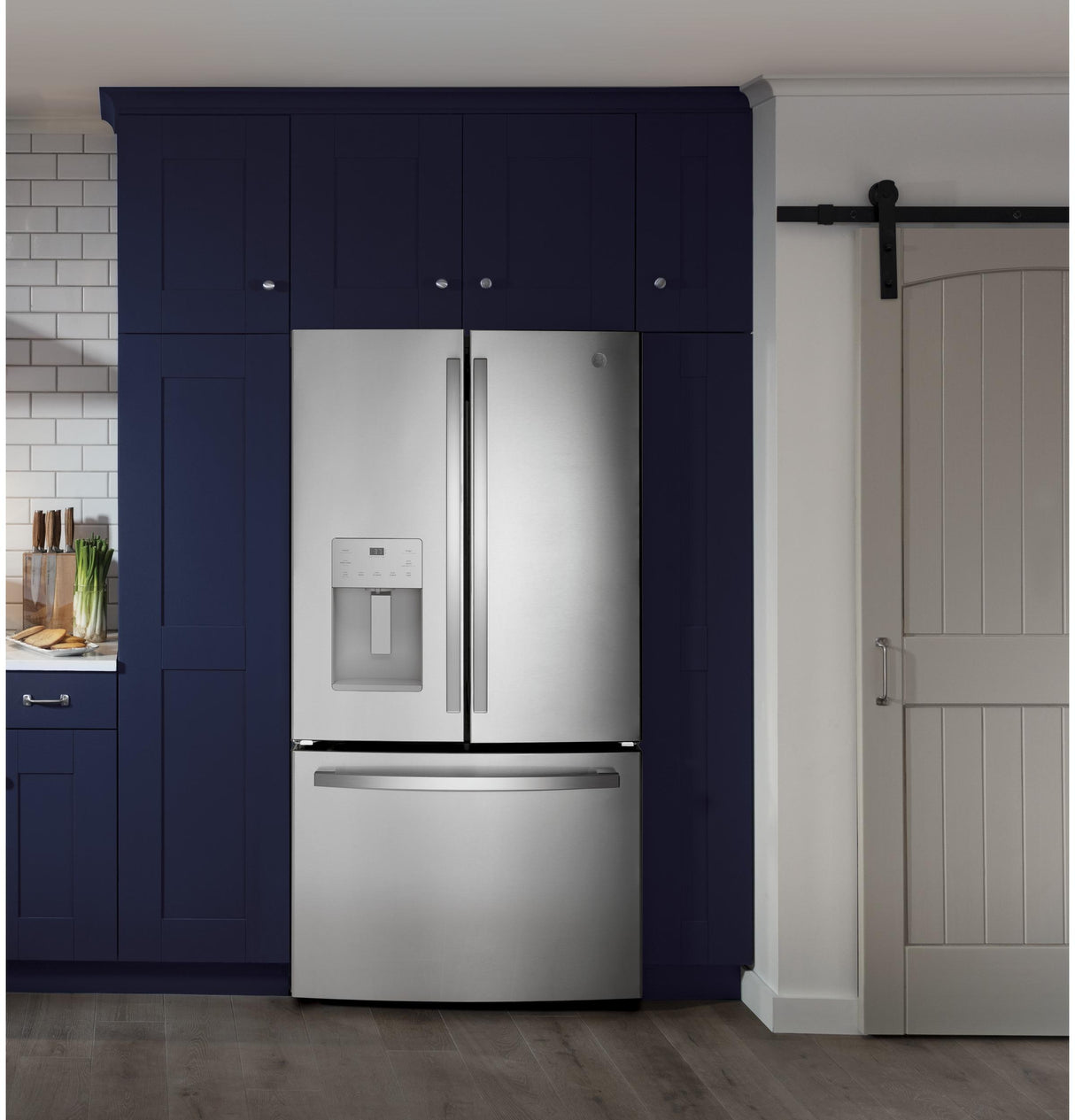 GE ENERGY STAR 25.7 Cu. Ft. Fingerprint Resistant French-Door Refrigerator