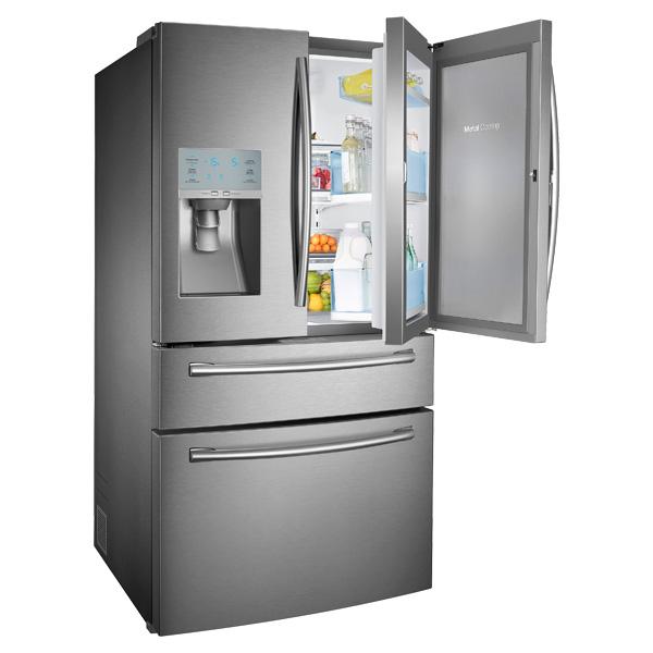 36" Wide, 30 cu. ft. Capacity 4-Door French Door Food ShowCase Refrigerator (Stainless Steel)