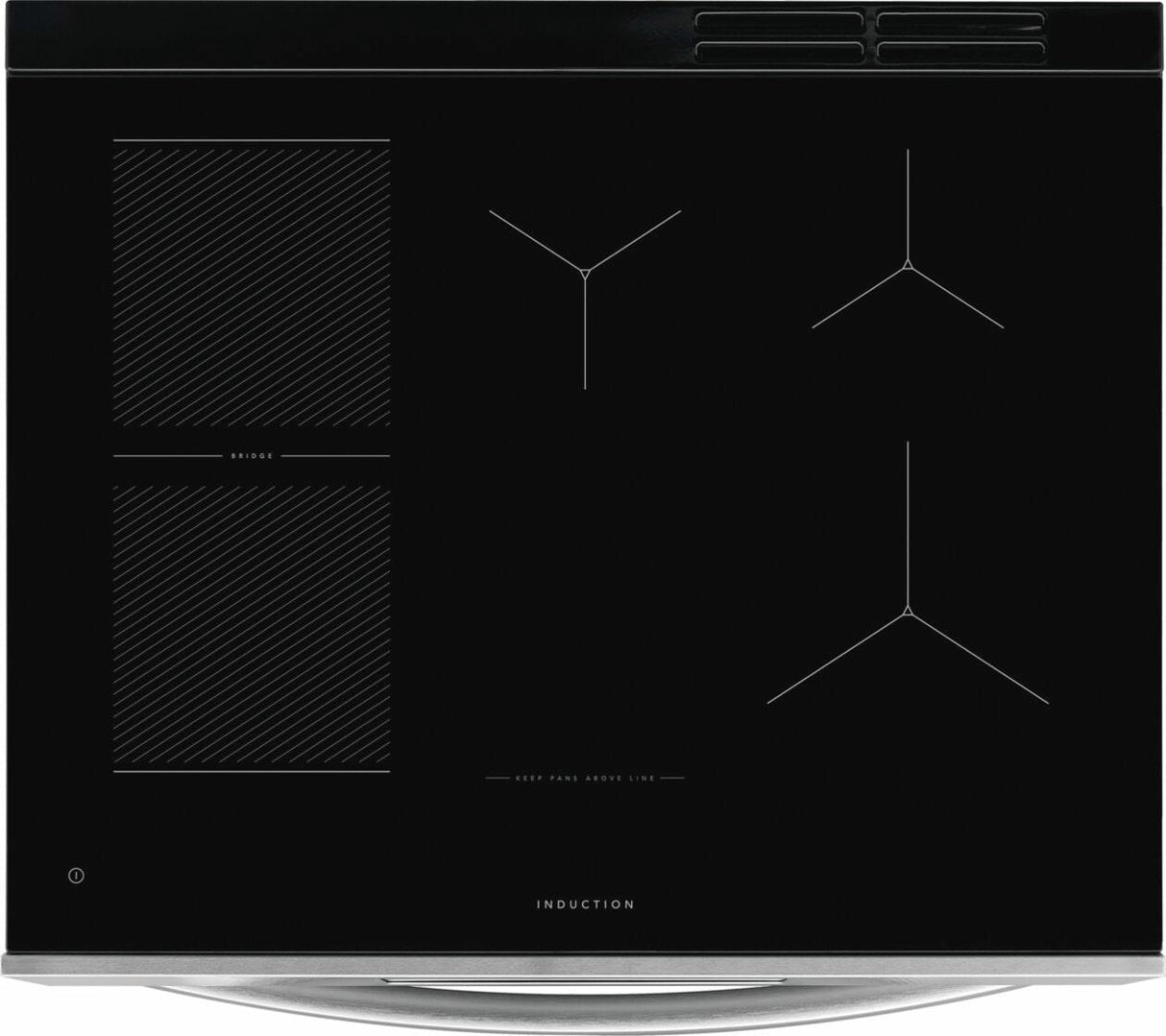 30" Front Control Induction Range with Stone-Baked Pizza