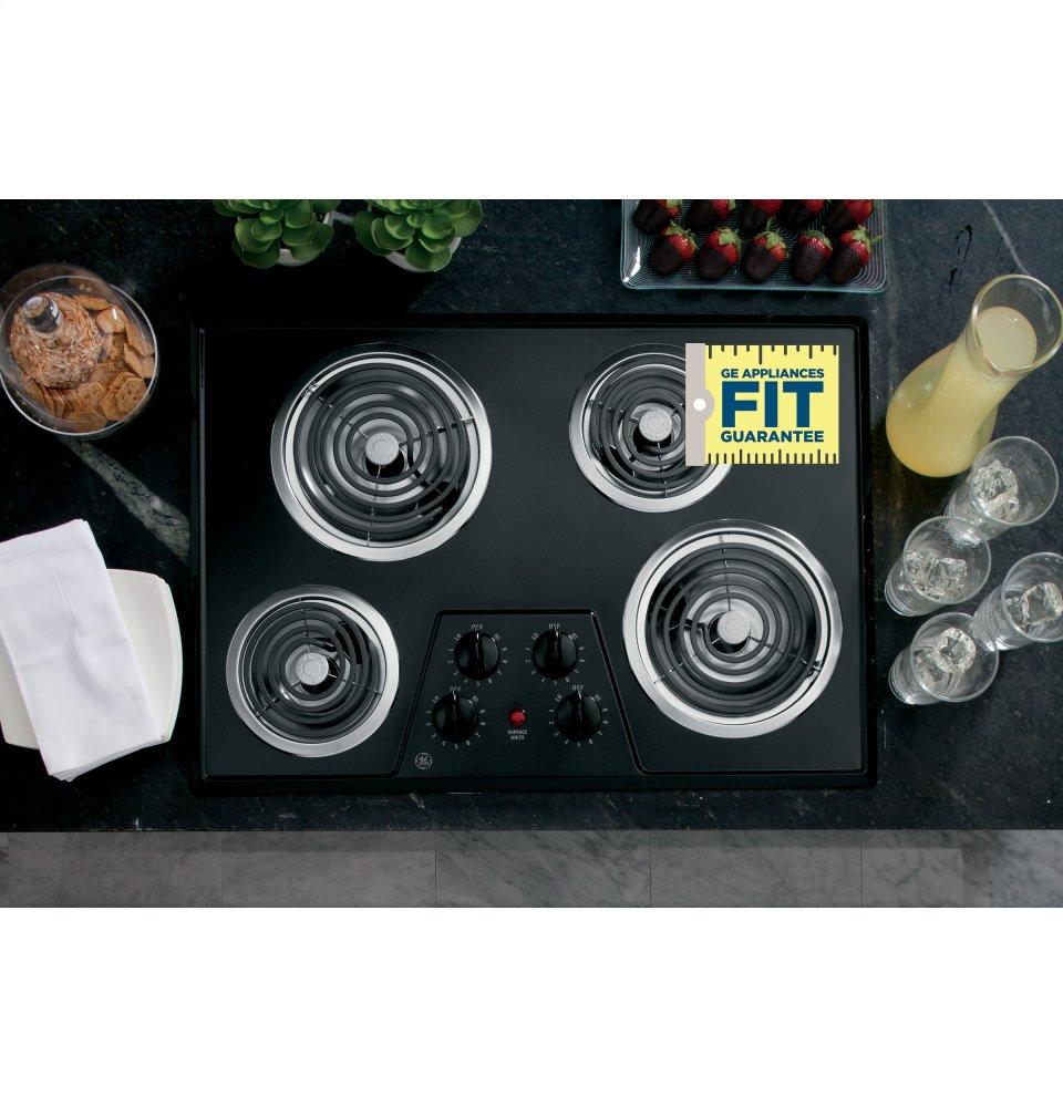 GE® 30" Built-In Electric Cooktop