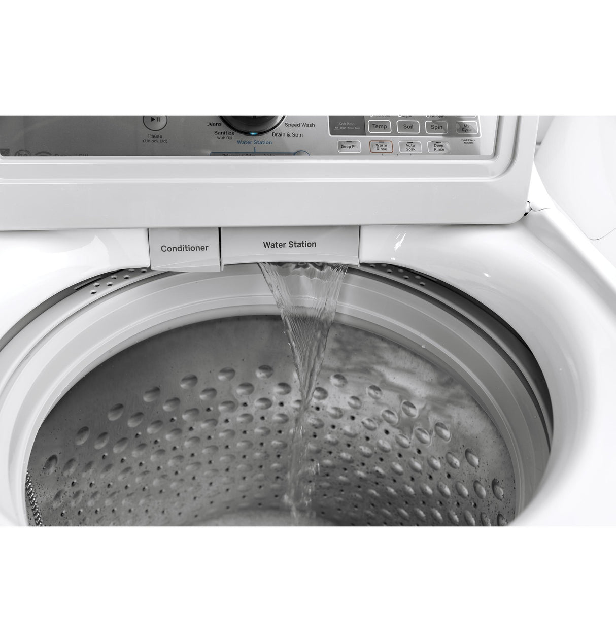 GE® 5.0 cu. ft. Capacity Smart Washer with Stainless Steel Basket