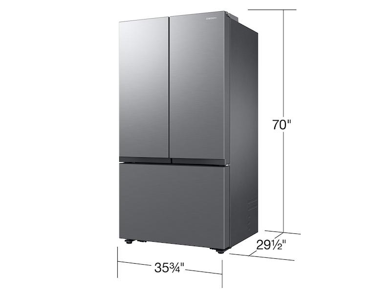 27 cu. ft. Counter Depth Mega Capacity 3-Door French Door Refrigerator with Dual Auto Ice Maker in a Stainless Look