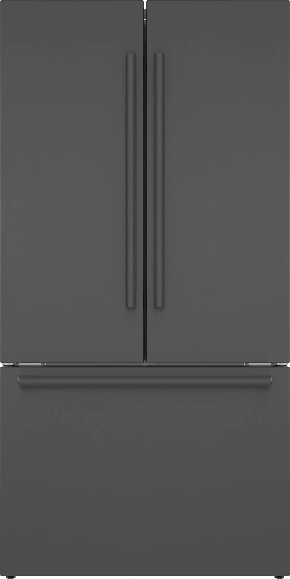 800 Series French Door Bottom Mount Refrigerator 36" Black Stainless Steel