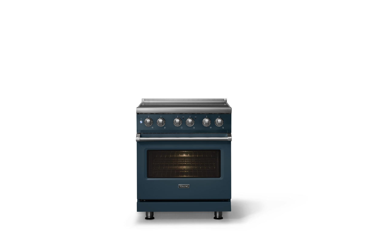 30"W. Induction Range (Finish: Squall, Trim: Polished Chrome)