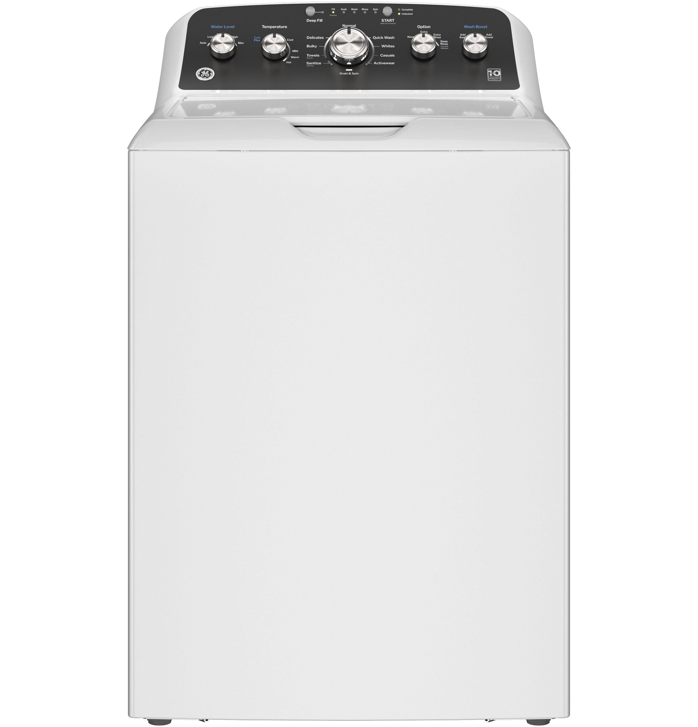 GE® 4.5 cu. ft. Capacity Washer with Stainless Steel Basket, Cold Plus and Wash Boost