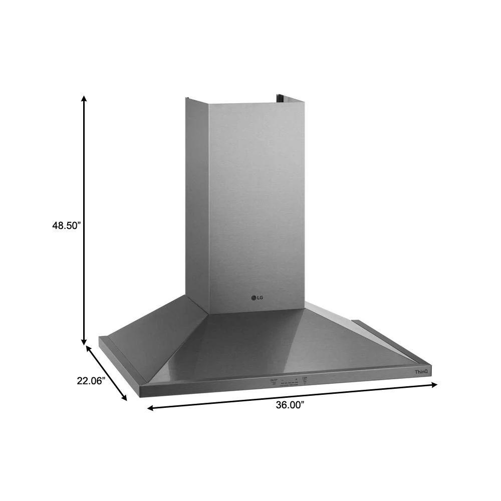 36'' Wall Mount Chimney Hood