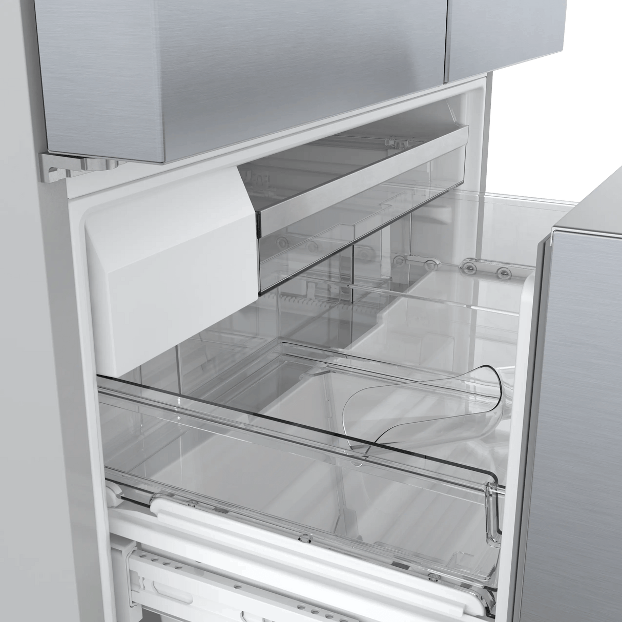800 Series French Door Bottom Mount Refrigerator 36" Stainless steel (with anti-fingerprint)