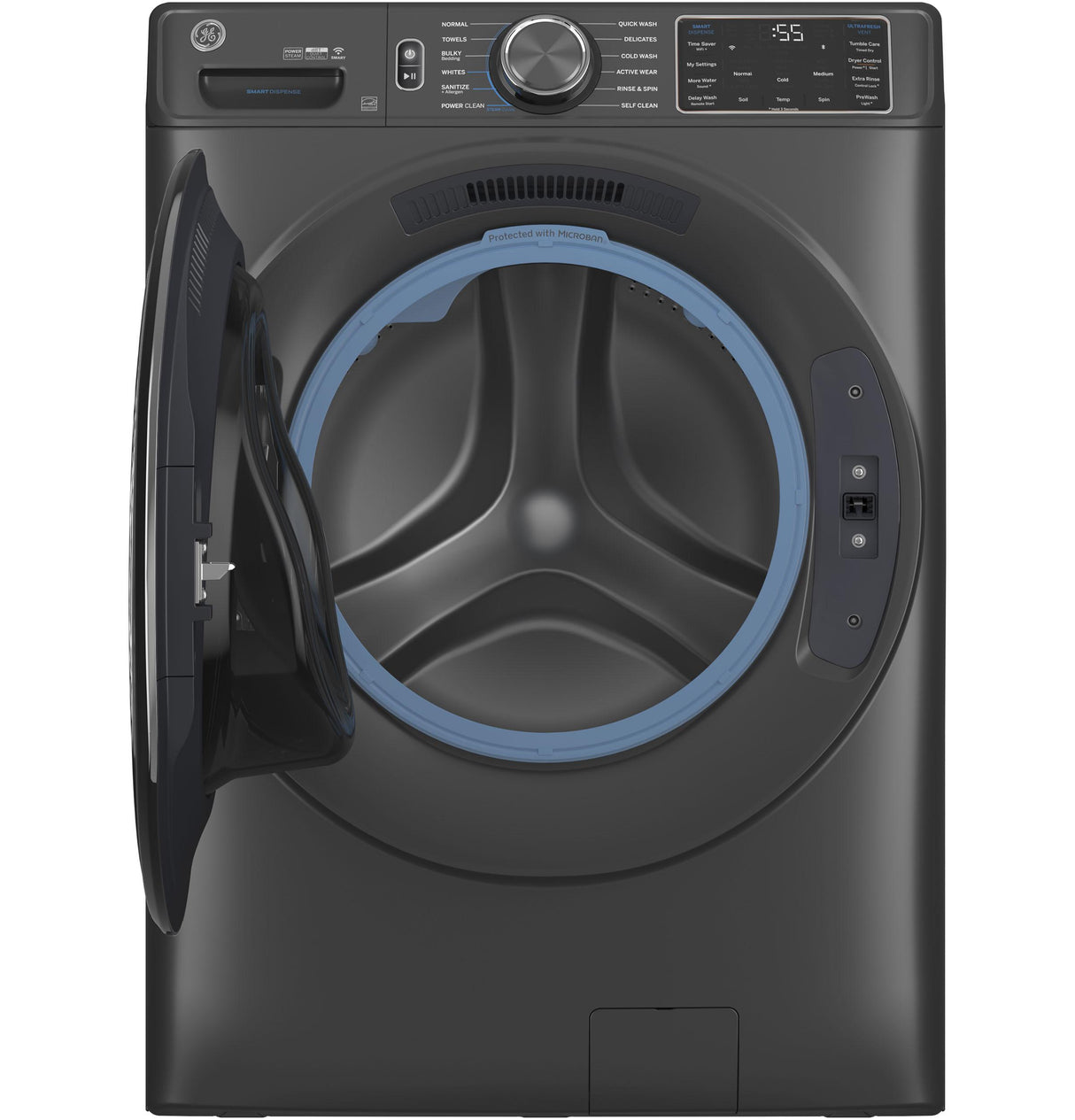 GE® ENERGY STAR® 5.0 cu. ft. Capacity Smart Front Load Steam Washer with SmartDispense™ UltraFresh Vent System with OdorBlock™ and Steam