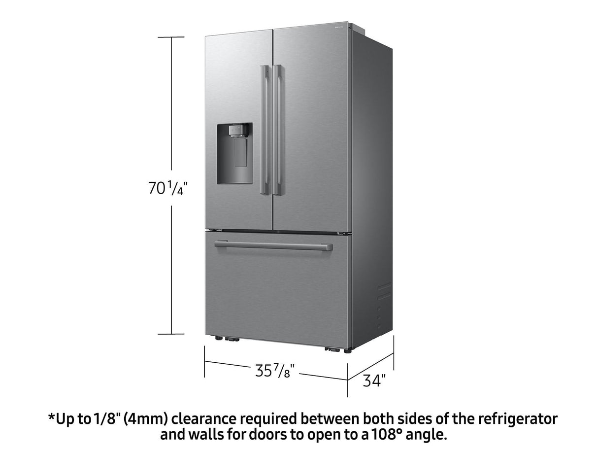 Bespoke AI 3-Door French Door Zero Clearance Fit Sphere Ice™ 29 cu. ft.