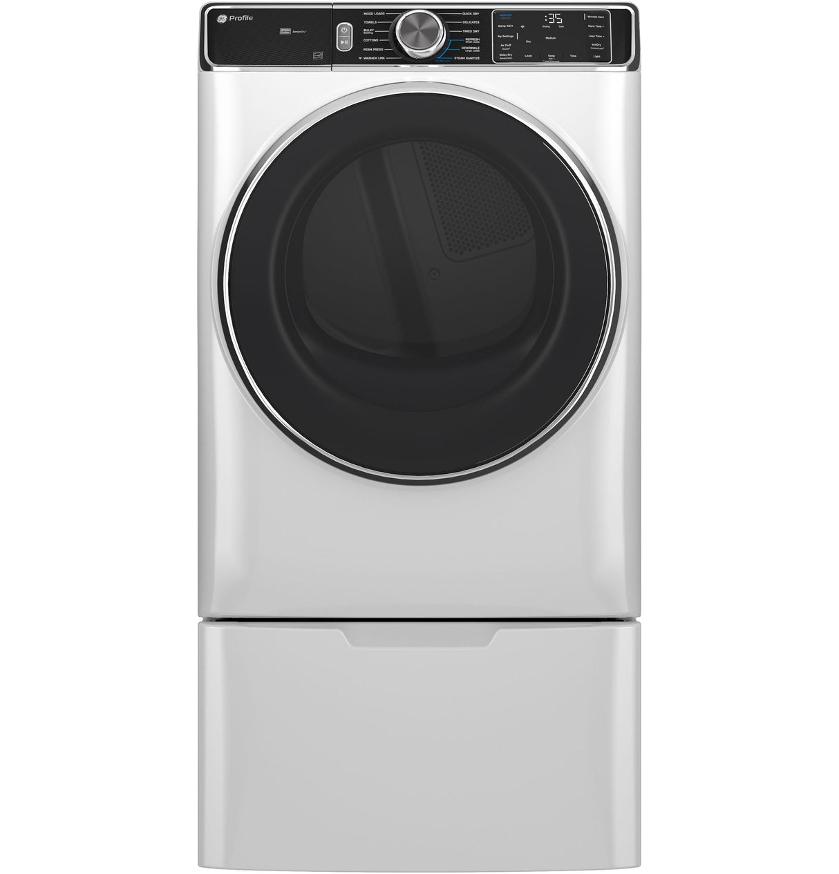 GE Profile™ 7.8 cu. ft. Capacity Smart Front Load Gas Dryer with Steam and Sanitize Cycle