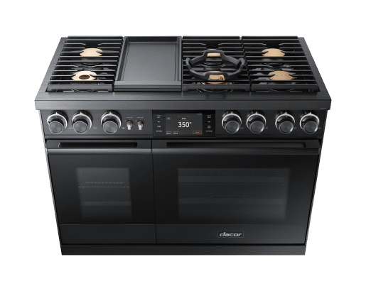 48" Pro Dual-Fuel Steam Range, Graphite Stainless Steel, Natural Gas