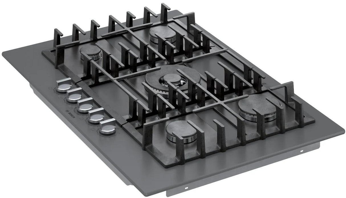 Benchmark® Gas Cooktop 30'' Tempered glass, Dark silver