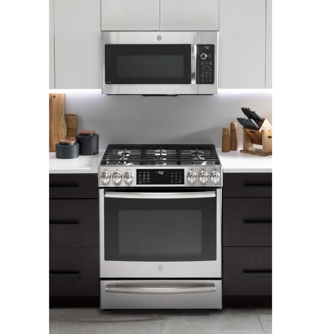 GE Profile™ 1.7 Cu. Ft. Convection Over-the-Range Microwave Oven