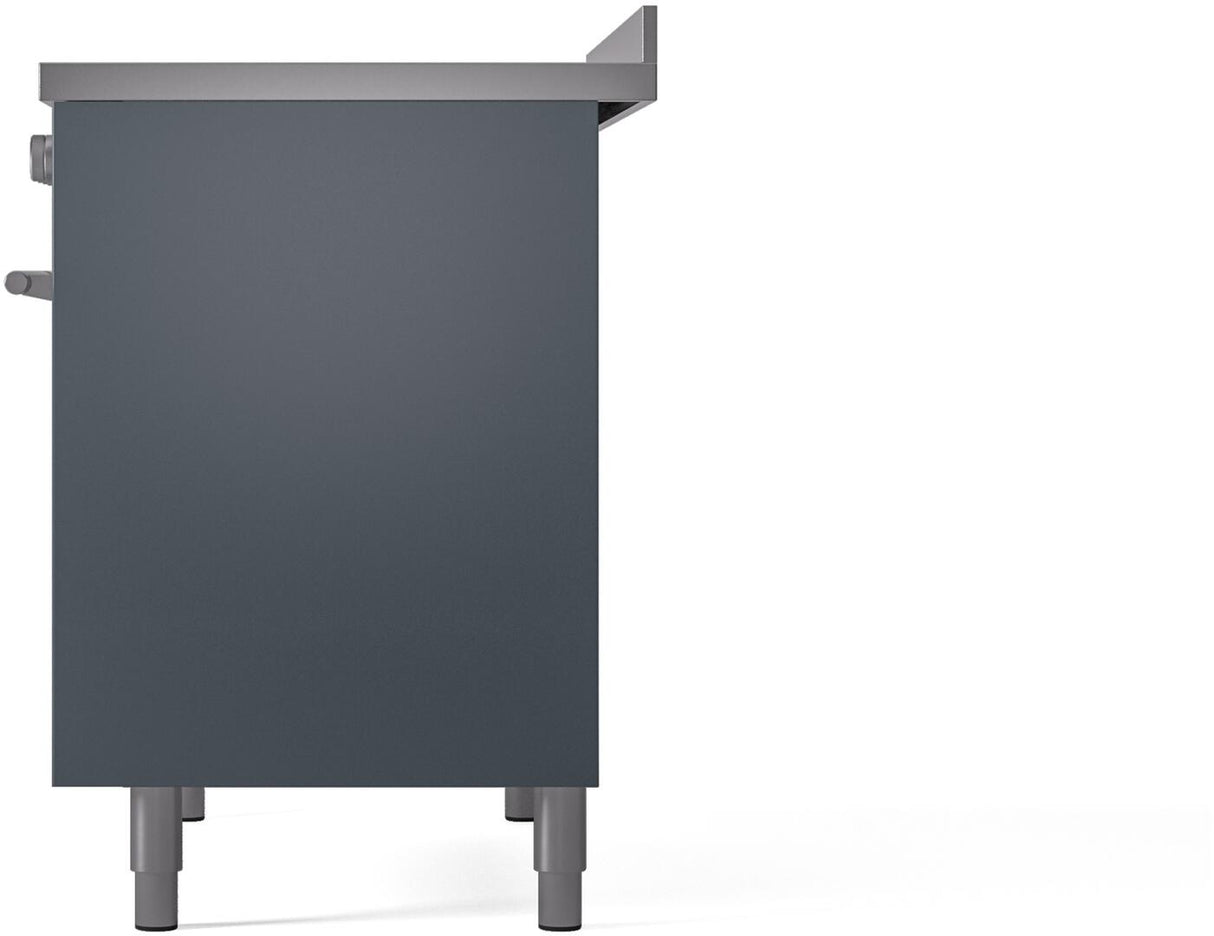 Professional Plus II 40 Inch Electric Freestanding Range in Blue Grey with Trim