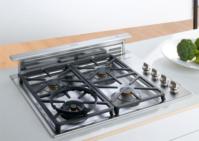 Downdraft hood