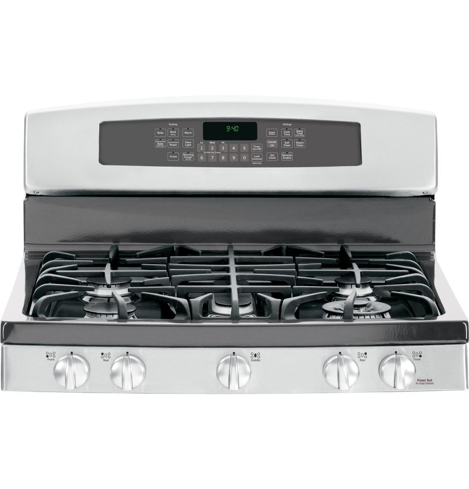GE Profile Series 30" Free-Standing Self Clean Gas Range with Warming Drawer