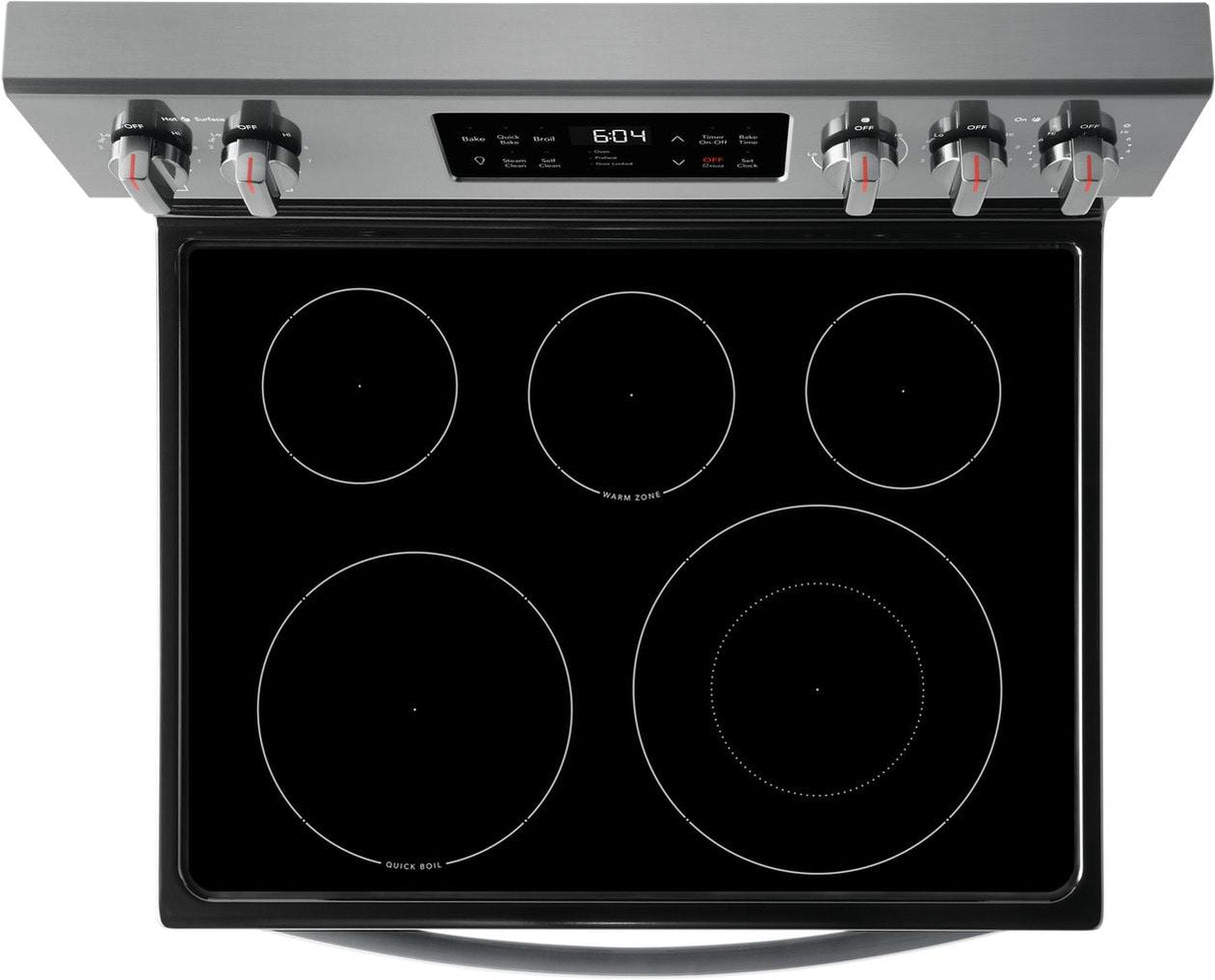 Frigidaire Gallery 30" Freestanding Electric Range with Steam Clean