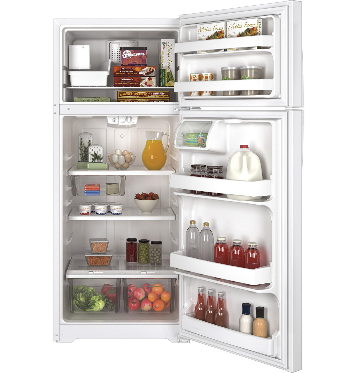 GE® ENERGY STAR® 17.5 Cu. Ft. Top-Freezer Refrigerator
