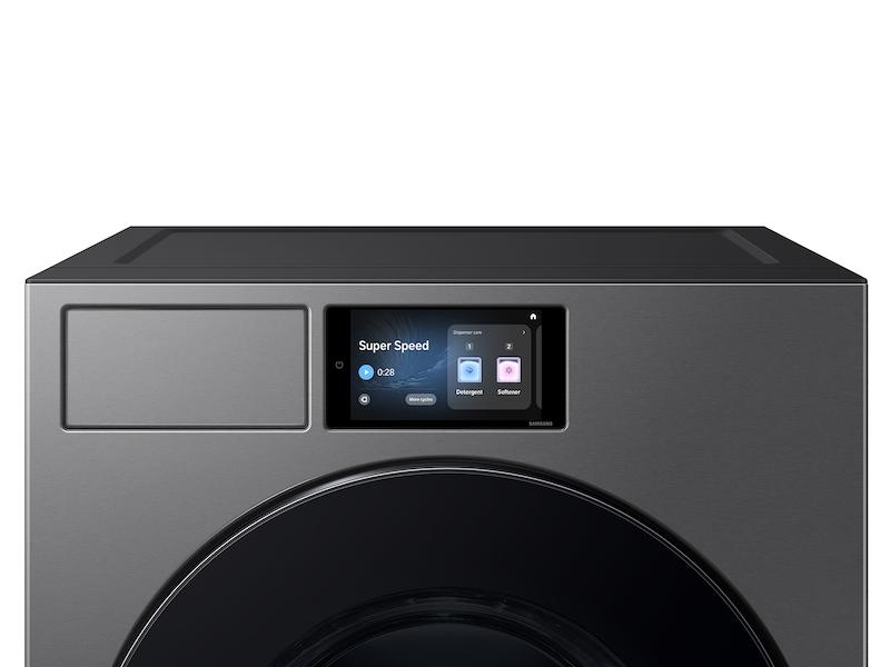 5.3 cu. ft. Bespoke AI Ultra Capacity Front Load Washer with AI Home and AI OptiWash+ in Dark Steel