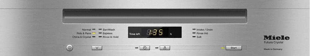G 6105 SCU AM Pre-finished, full-size dishwasher with visible control panel, 3D cutlery tray, water softener and 6 Programs