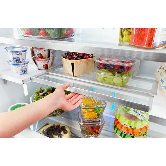 Whirlpool® 36-inch Wide Counter Depth French Door-within-Door Refrigerator - 24 cu. ft. - Black Stainless