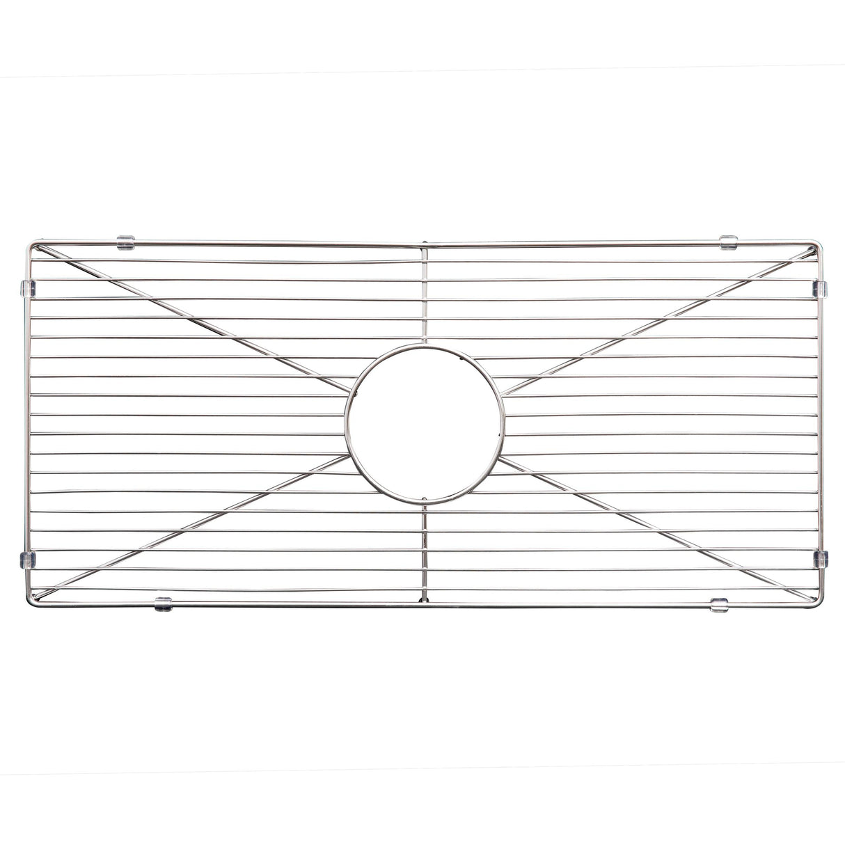 ZLINE 24 in. Venice Farmhouse Apron Front Reversible Single Bowl Fireclay Kitchen Sink with Bottom Grid in White Gloss (FRC5120-WH-24)